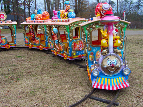 fun amusement park ride circus train