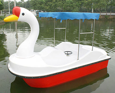 Electric swan paddle boat for pool