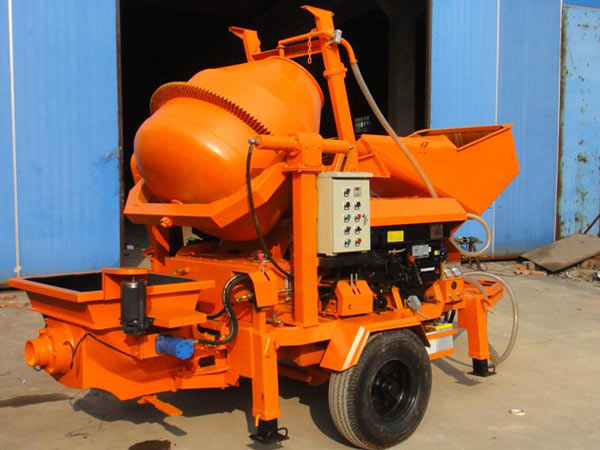 small concrete pump