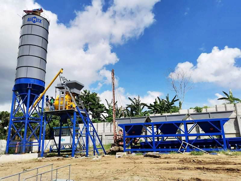 new small concrete batching plant