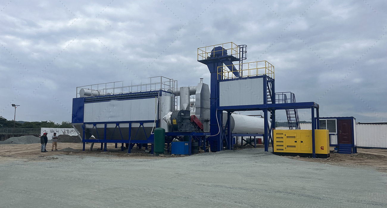 ALYT100 mobile type asphalt hot mix plant Ecuador