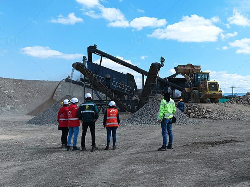 Andamine 120t mobile crusher plant